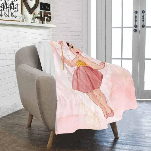 Vista 2 de Artsadd Mantas personalizadas para niñas bebés con nombre, manta personalizada para niños, manta personalizada para regalo para bebé niña