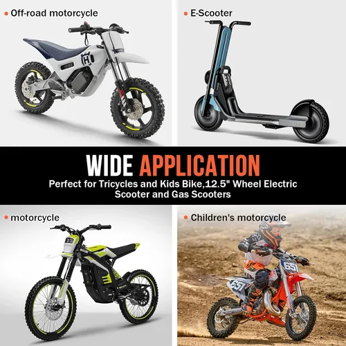 Vista 7 de 12.5x2.75 Neumático y tubo interior, 2 juegos de neumáticos reemplazables con tacos para Razor MX350 MX400 Dirt Bike Rocket, X-Treme X-560