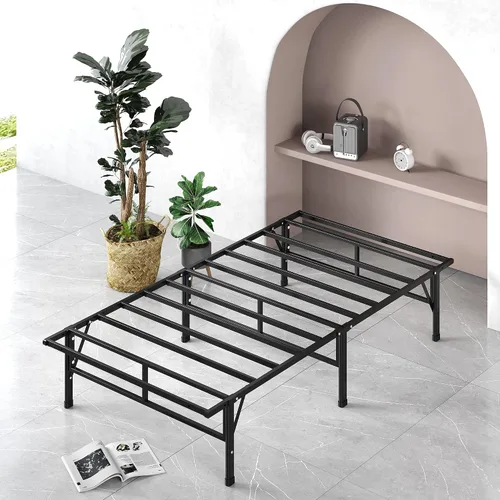 Vista 19 de Base inteligente MyEuro de Sleep Master. Soporte de colchón de tablillas de madera, Acero, Negro