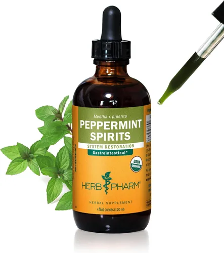 Vista 15 de Herb Pharm Extracto líquido de Peppermint Spirits: Apoyo a la digestión de hierbas orgánicas Tintura de piperita de Mentha Absorción rápida