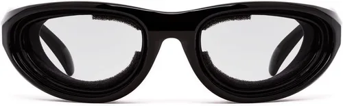 Vista 3 de 7eye by Panoptx Diablo Gafas de sol con bloqueo de viento - Negro brillante, lentes transparentes