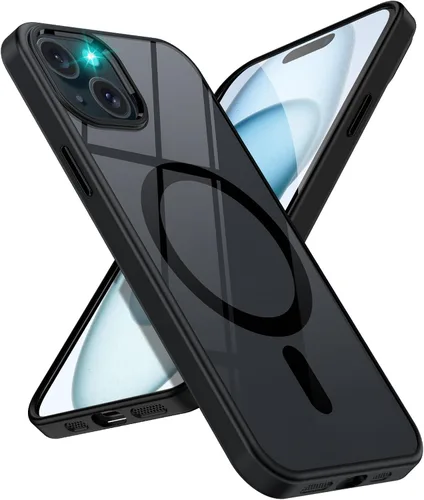 Vista 10 de Funda para iPhone 13 Pro compatible con MagSafe, funda magnética transparente para iPhone 13 Pro con funda protectora delgada a prueba de golpes