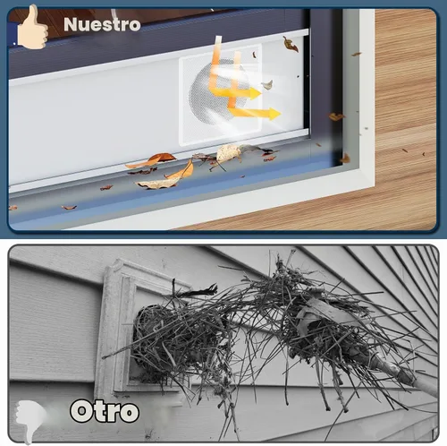 Vista 6 de Kit de sellado de ventana de CA portátil, protector de pantalla de malla, ajuste universal para la mayoría de placas de sellado de ventana