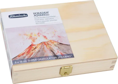 Vista 21 de Schmincke - HORADAM® AQUARELL, surtido completo de 40 medios recipientes de acuarelas de granulación súper fuerte, 74 440 097, caja de metal