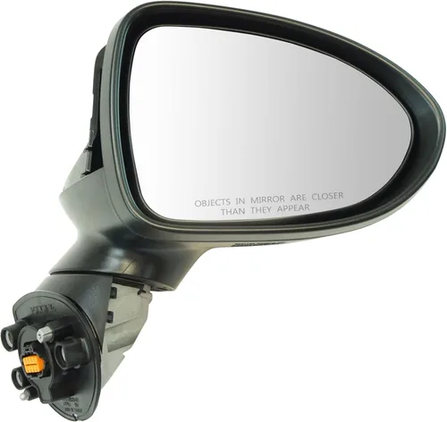Vista 113 de TRQ Cubierta cromada del espejo manual del lado del pasajero, acabado liso para Volvo VNL 2004-2014 Para Volvo VNL 2004-2014