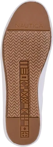 Vista 5 de Nautica Zapatillas de deporte de moda para mujer, zapatos casuales -Steam (cordonesdeslizantes), Satsu-blanco