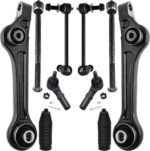 Vista 160 de Detroit Axle - Kit de suspensión frontal de 10 piezas para Dodge Avenger 2008-2014, Chrysler Sebring 2007-2010, 2 brazos de control inferiores, 2