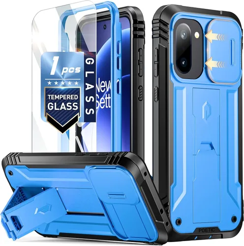 Vista 8 de Funda Poetic Revolution Compatible con OnePlus 12R 5G (2024), con protector de pantalla integrado, funciona con identificación por huellas