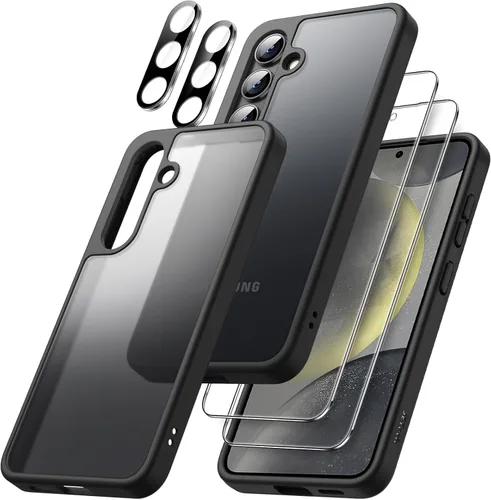 Vista 12 de JETech Funda 5 en 1 mate para Samsung Galaxy S24 Plus, color negro