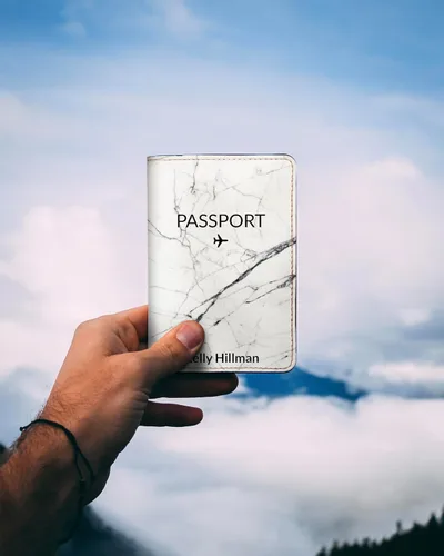 Vista 68 de Wanderlust - Soporte para pasaporte de cuero para mujer