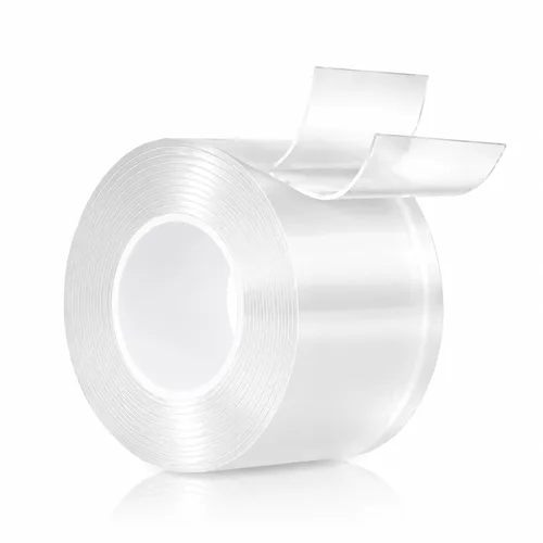 Vista 9 de Cinta nano doble cara resistente 1/2 '' × 10 pies extraíble lavable sin
