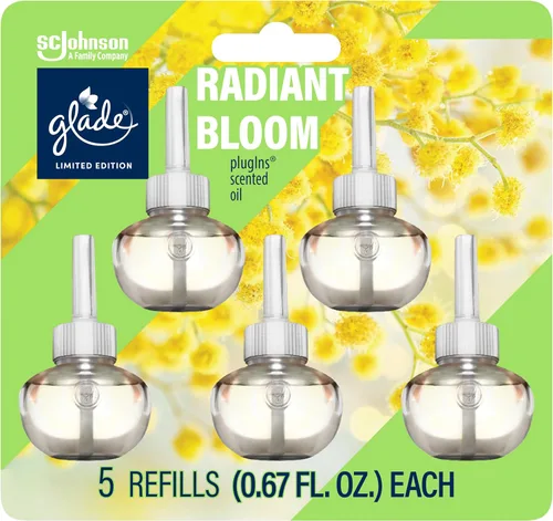 Vista 10 de Glade PlugIns Ambientador de Aceite con Aroma, Cool Coconut Edición Limitada, 3.35 oz Total, 5 Recambios