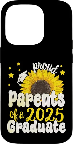 Vista 17 de iPhone 16 Parents of a 2025 Graduate 25 Senior Graduation Sunflower Case