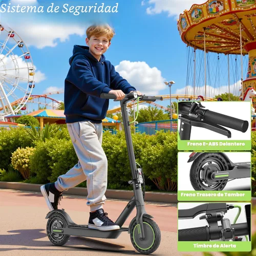 Vista 6 de WERHY 8.5'' Electric Scooter, 350W Powerful Motor, 19MPH Top Speed, 12-15 Miles Long Range, Folding E Scooter with Dual Braking