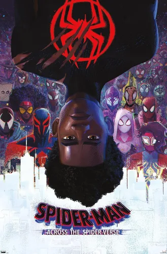 Vista 15 de Trends International Marvel Spider-Man: Across the Spider-Verse - Póster oficial de pared de una hoja, 22.38 x 34 pulgadas, versión enmarcada