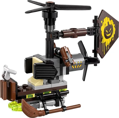 Vista 6 de LEGO Batman película Espantapájaros rostro temeroso 70913 juego de construcción.