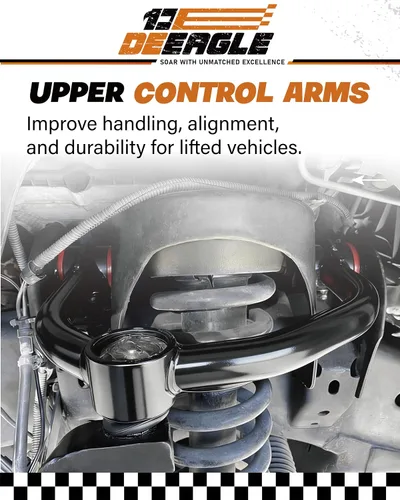 Vista 6 de DEEAGLE Brazos de control superiores F150 de 2-4 pulgadas, brazo de control delantero tubular para F150 2004-2020, UCA con rótula engrasable, brazo