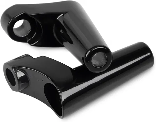 Vista 4 de Kit de reubicación de soportes de señal de giro delantero negro para Harley Sportster XL 883 1200 1988 y posteriores, Dyna 1991-2005