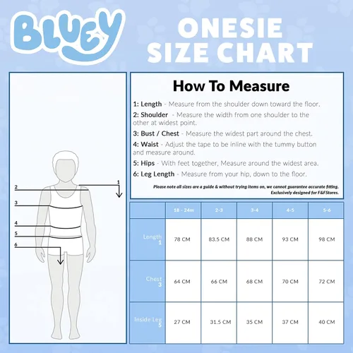 Vista 7 de Bluey Pijamas de forro polar para niños y niñas