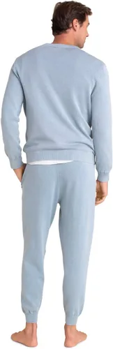 Vista 3 de Barefoot Dreams Sunbleached - Pantalones deportivos para hombre, pantalones de gimnasio, 100 % algodón