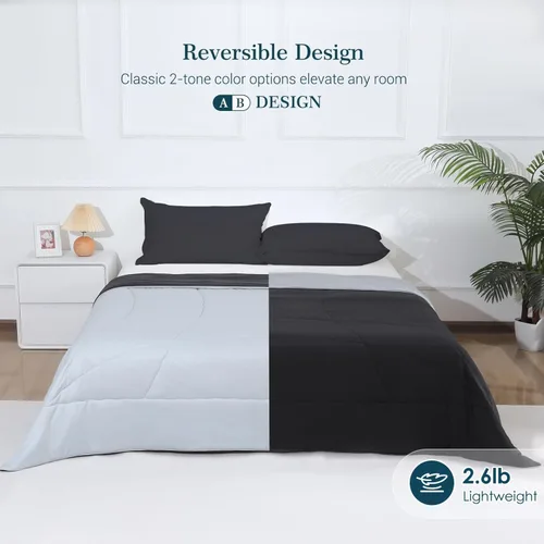 Vista 5 de Elegear - Edredón de enfriamiento individual Absorbs Body Heat para mantenerse fresco, cobija de enfriamiento para personas que duermen con calor