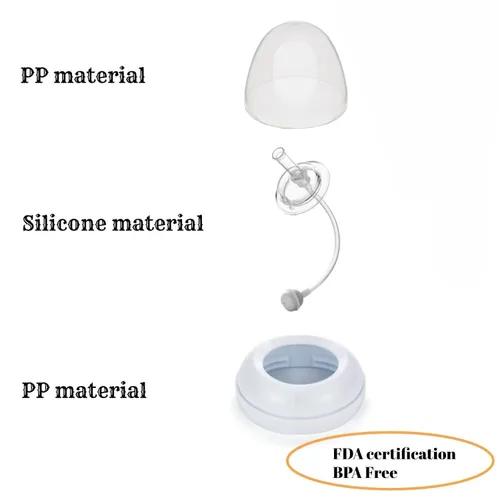 Vista 3 de Tapa para biberón compatible con biberón Philips Avent Baby Bottles Straw Lid, Baby Bottles Straw Cup Food-Grade Silicone