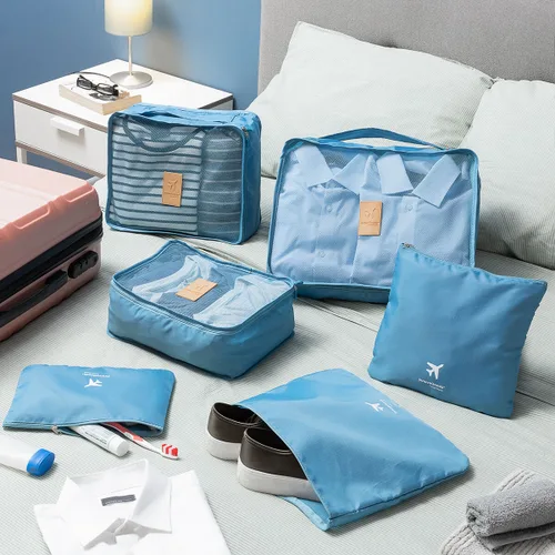 Vista 2 de Set de Bolsas Organizadoras para Maletas Luggan InnovaGoods 6 Piezas