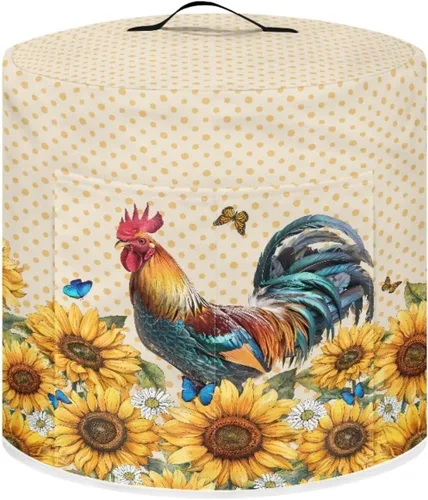 Vista 19 de Funda para freidora de aire para olla a presión eléctrica de 3 cuartos de galón con bolsillo, cubierta a prueba de polvo para electrodomésticos
