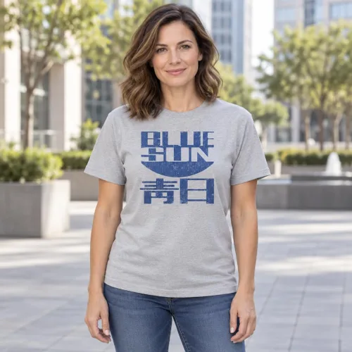 Vista 2 de Blue Sun - Evil Corporation ciencia ficción - Camiseta unisex Deportivo