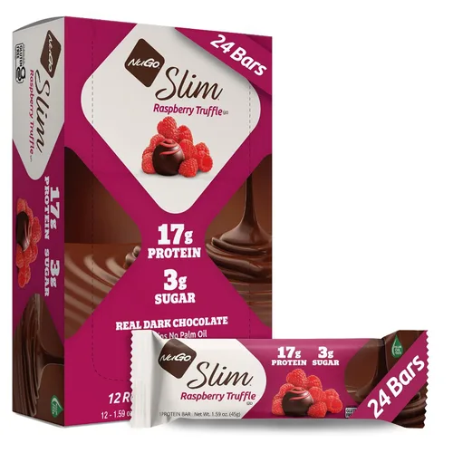 Vista 25 de Nugo Slim Dark Chocolate Mint, 0.71 oz de proteína vegana, 0.11 oz de azúcar, 0.16 oz de fibra, bajo en carbohidratos netos, apto para dieta