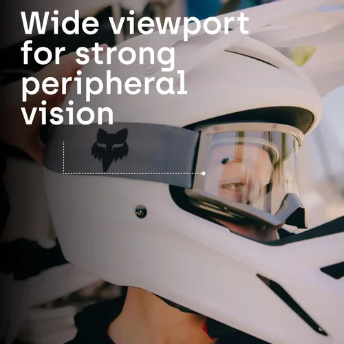 Vista 4 de Fox Racing Gafas de motocross principales para jóvenes, LEED Rosa - Lente de espejo Spark