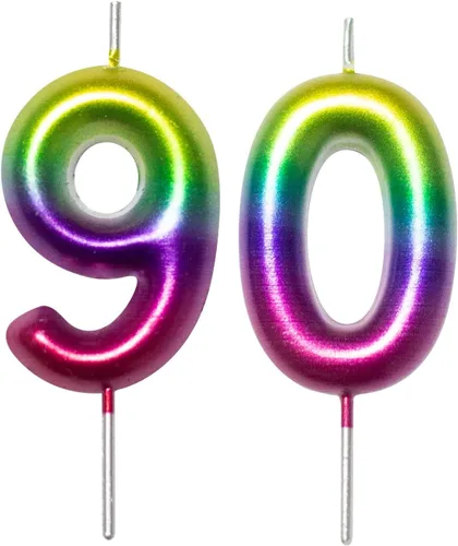 Vista 349 de DERVENTA Vela con números de 2.36 pulgadas, decoración perfecta para cumpleaños, brunch, postre, pastel, 1 pieza (número 0 rosa)