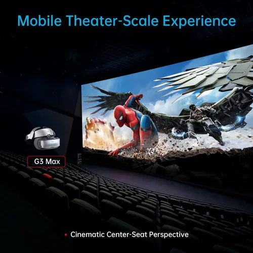 Vista 2 de GOOVIS G3 Max XR Head Mounted Display with D4H1 Media Player – 1000'' QHD 2.5K 120Hz Micro-OLED Display, Blu-ray 3D Personal Theater, Compatible