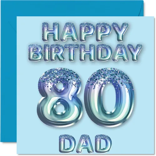 Vista 102 de Stuff4 Tarjeta de primer cumpleaños para niños, globo de fiesta con purpurina azul, tarjetas de feliz cumpleaños para niño de 1 año, nieto, hijo, 57
