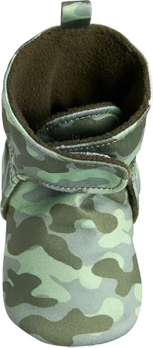 Vista 8 de Gerber Botines unisex con forro polar para bebé, antideslizantes, suaves, Camo Verde