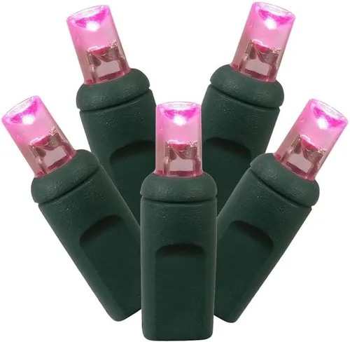 Vista 10 de Vickerman Juego de 100 luces LED GW WA Ec multicolor con LED gran angular de molde único, 36 pies