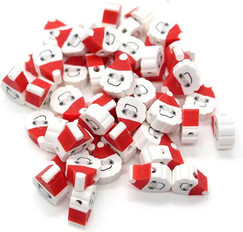 Vista 22 de 100 piezas de cuentas de arcilla polimérica Heishi espaciadoras mixtas, suministros para hacer pulseras, pendientes, collares de bricolaje, Bandera