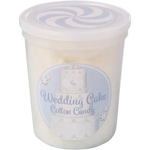Vista 3 de Pastel de boda de algodón de azúcar con sabor gourmet (paquete de 12) – Idea única para vacaciones, cumpleaños, regalos de broma, recuerdos