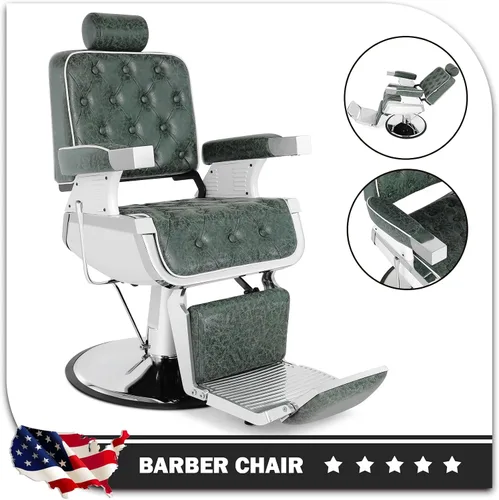Vista 8 de Artist hand Silla de peluquero, silla de salón de belleza, reclinación hidráulica de alta resistencia para estilista, salón de tatuajes, silla