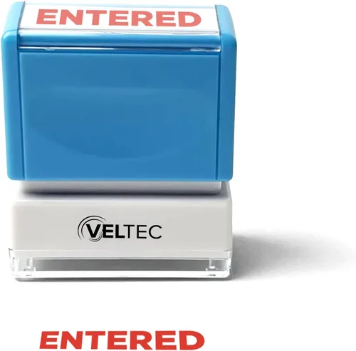 Vista 13 de Veltec Sello de Mensaje Preentintado Premium, Tinta Roja (Aprobado)