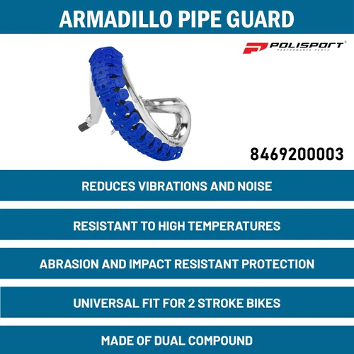 Vista 4 de Polisport Motocross (MX) Armadillo - Azul (Universal)