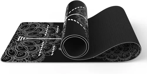 Vista 13 de FOLAI Esterilla de yoga extra gruesa de 6 mm - Esterilla de ejercicios antideslizante para HIIT, pilates y entrenamientos en casa con correa