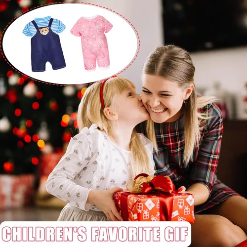 Vista 6 de Ropa y Accesorios para Muñecas Alive - Vestidos de Muñeca de Bebé que se Ajustan a Muñecas de Niña de 10, 11, 12 Pulgadas, 6 Conjuntos de Ropa