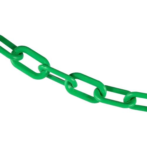 Vista 50 de Mr. Chain - Cadena de barrera de plástico, color Army Tan, diámetro de eslabón de 2 pulgadas, longitud de 25 pies (50055-25)