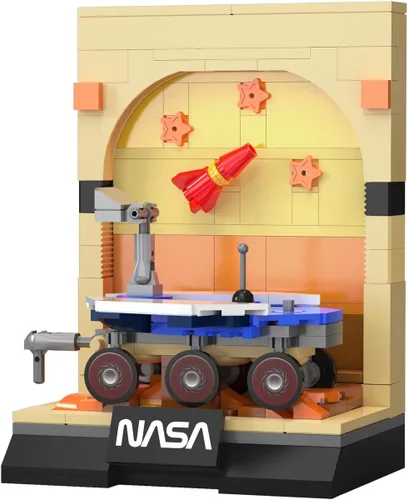 Vista 2 de CaDA Escena de exhibición espacial Mars Rover de la NASA - 192 piezas - Bloque de construcción de ladrillo de construcción automática modelo C56045W