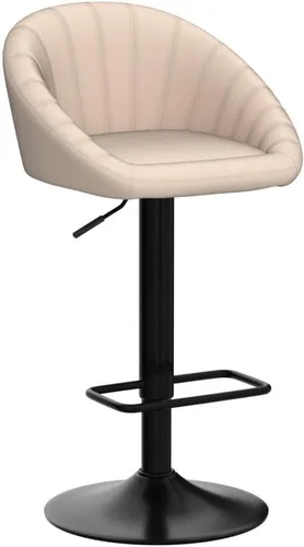 Vista 5 de CIMOTA Juego de 2 taburetes de bar ajustables giratorios modernos, sillas de bar con respaldo para comedor, isla de cocina, bar en casa, altura