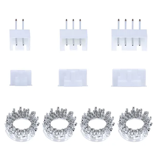 Vista 43 de CQRobot JST EL 4.5 mm de paso 2 pines conector electrónico IC macho, enchufes hembra carcasa y kit de terminales de crimpado en T macho/hembra. 50