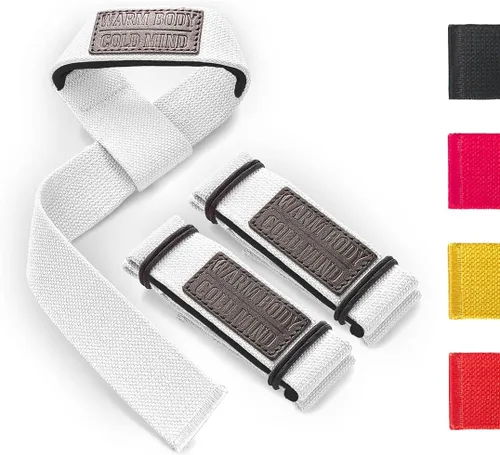 Vista 10 de WARM BODY COLD MIND Lasso - Muñequeras de levantamiento para entrenamiento cruzado, clasificadas en 770 libras, vendas de mano para levantamiento