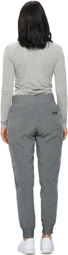 Vista 4 de Monarch Uniforms Pantalones quirúrgicos acanalados para mujer