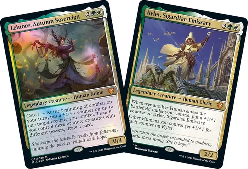 Vista 2 de Magic: The Gathering Innistrad: Caza de Medianoche Mazo de Comandante - Conjuros de Brujas (Verde-Blanco)